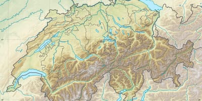 แผนที่ของสวิตเซอร์แลนด์โล่งอก