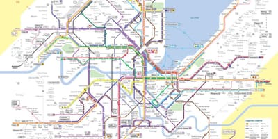 แผนที่ของเจนีวาสวิตเซอร์แลนด์รถบัส